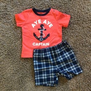 BRAND NEW - Carter’s 18mo Nautical Short Set